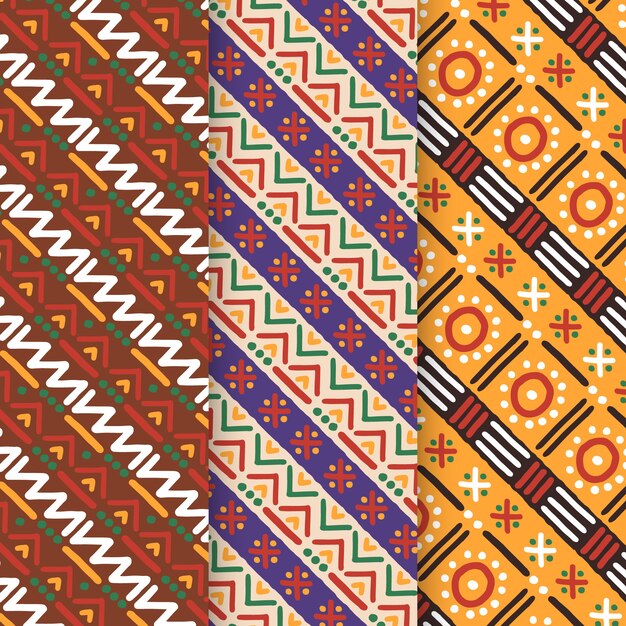 flaches afrikanisches Musterdesign