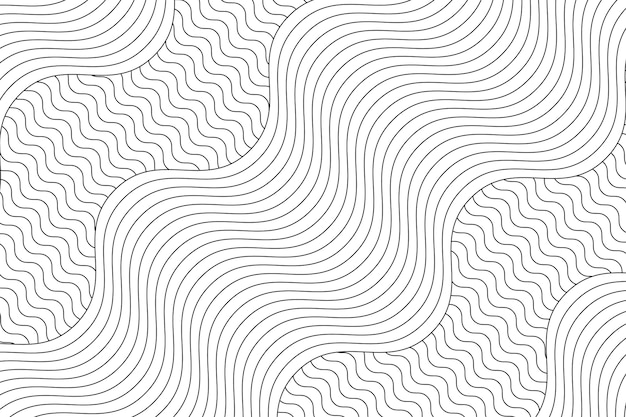 Flaches Design abstraktes Umrisshintergrund