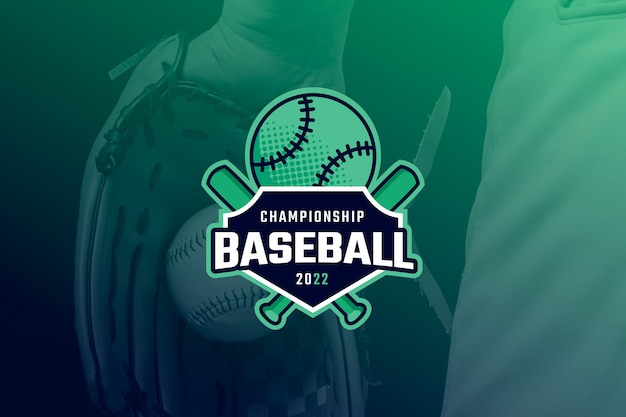 Flaches Design-Baseball-Logo