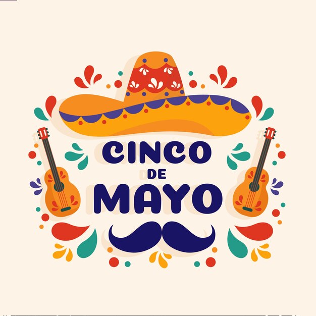 Flaches Design Cinco de Mayo-Konzept