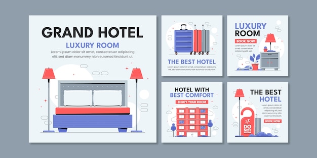 Flaches Design-Hotel-Template-Design