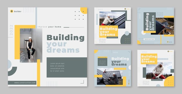 Flaches design instagram post