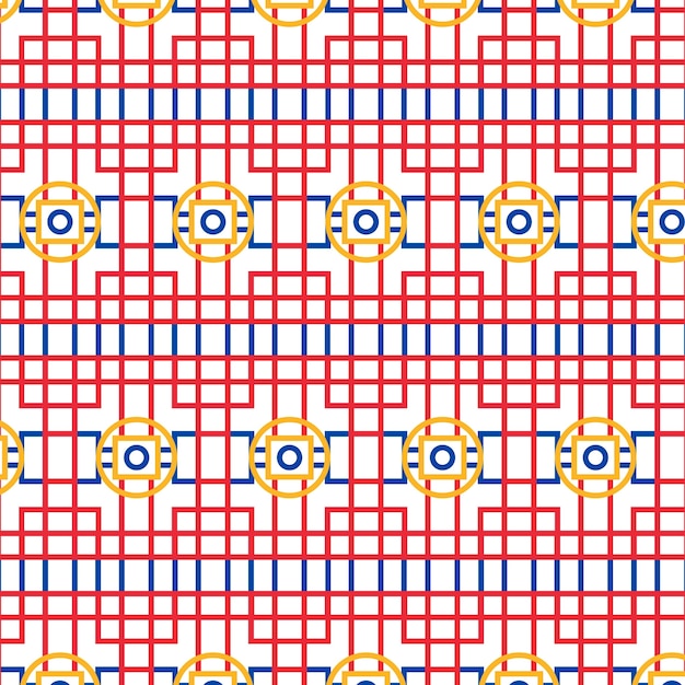 Kostenloser Vektor flaches design koreanisches muster