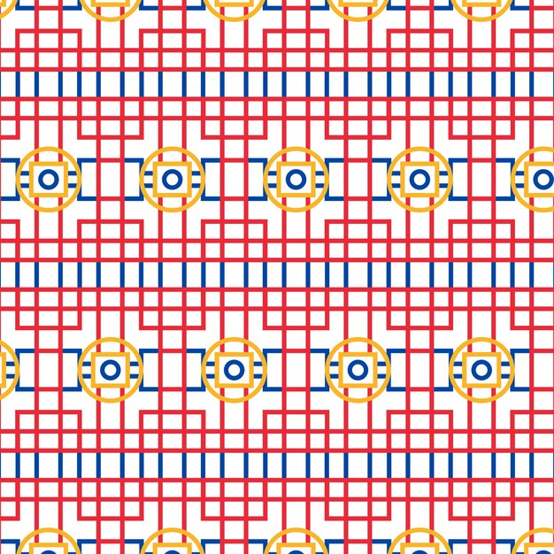 Flaches Design koreanisches Muster