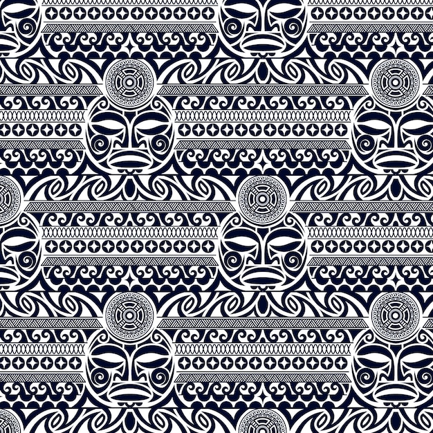Flaches Design Maori-Tattoo-Muster-Design