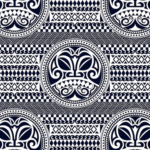 Flaches Design Maori-Tattoo-Muster-Design