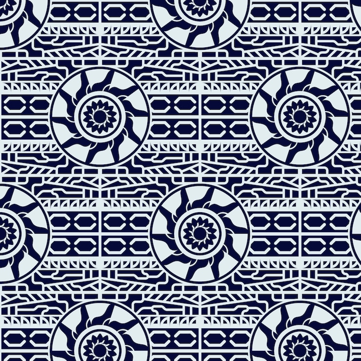 Kostenlose Vektor flaches design maori-tattoo-muster-design