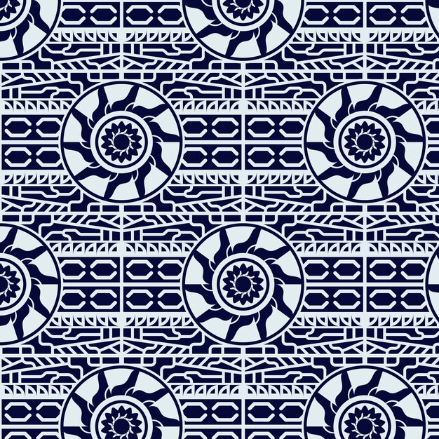 Flaches Design Maori-Tattoo-Muster-Design