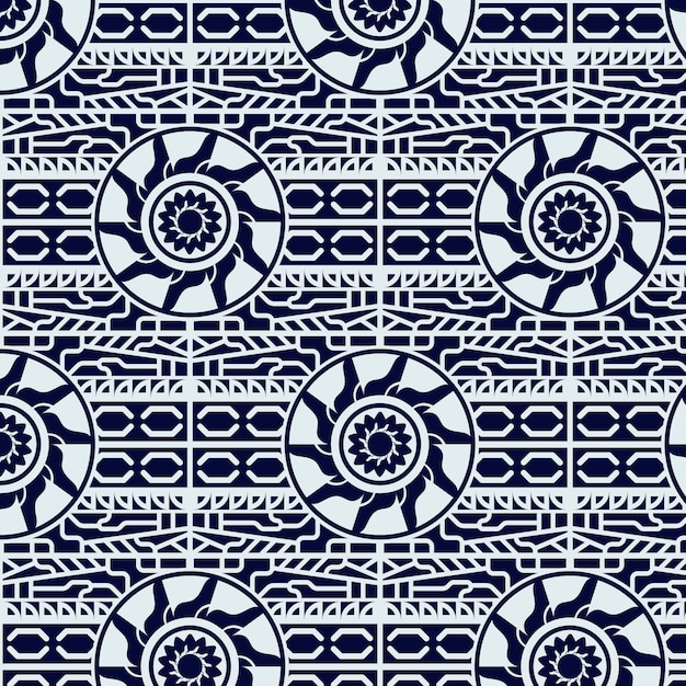 Flaches Design Maori-Tattoo-Muster-Design