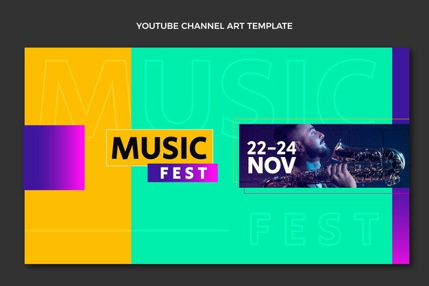 Flaches Design Minimal Music Festival Youtube Kanalkunst