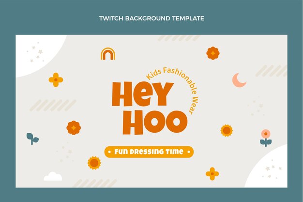 Flaches Design minimales Boutique-Template-Design