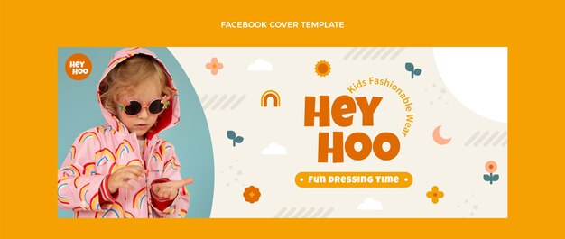Flaches Design minimales Boutique-Template-Design