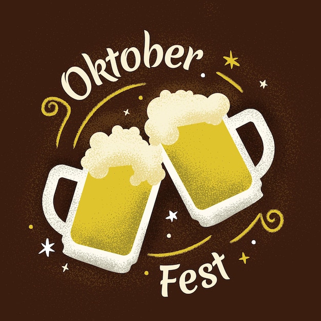 Flaches design oktoberfest-konzept