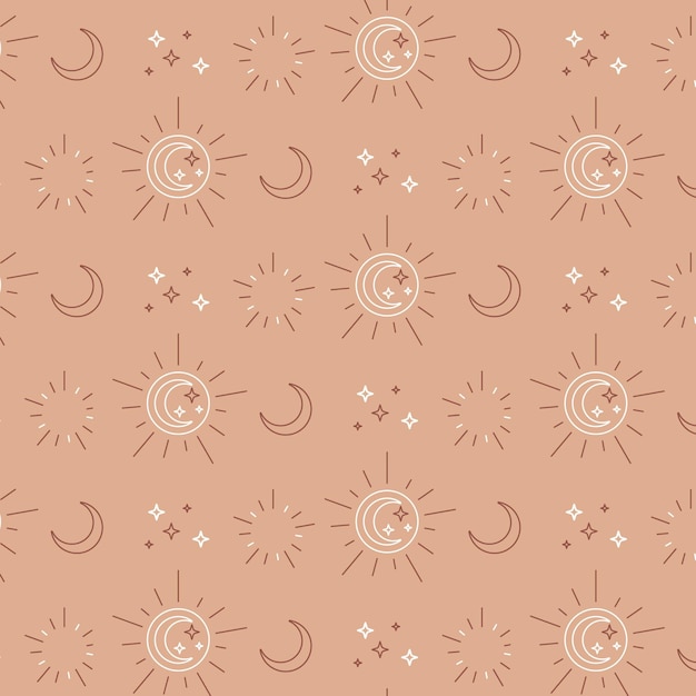 Flaches Design-Sonnenmuster