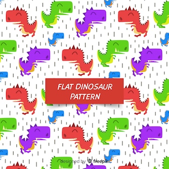 Flaches dinosauriermuster