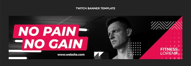 Flaches fitness-twitch-banner