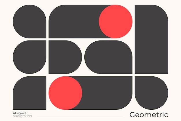 Flaches geometrisches Plakat