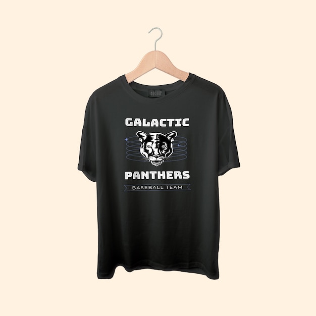 Flaches modernes Baseball-T-Shirt