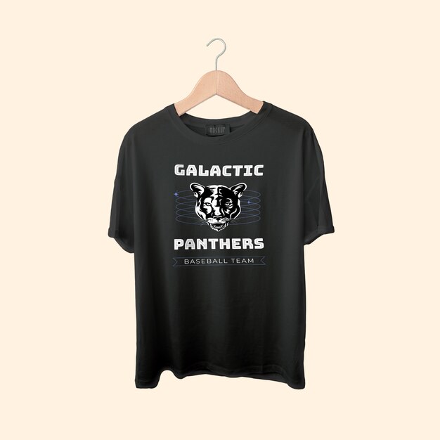 Flaches modernes Baseball-T-Shirt