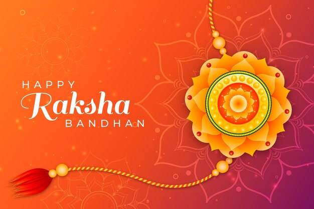 Flaches Raksha Bandhan Konzept