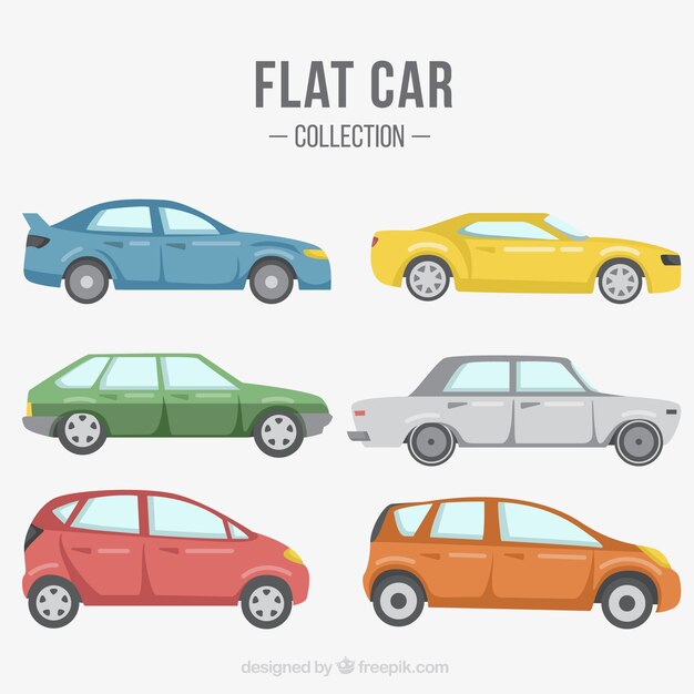 Flachwagen mit verschiedenen Designs
