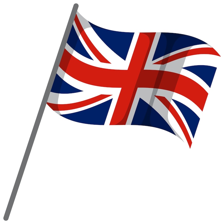 Kostenlose Vektor flagge des vereinigten königreichs