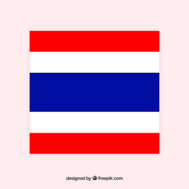 Kostenloser Vektor flagge von thailand