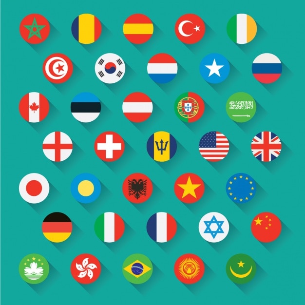 Kostenlose Vektor flaggen-icons