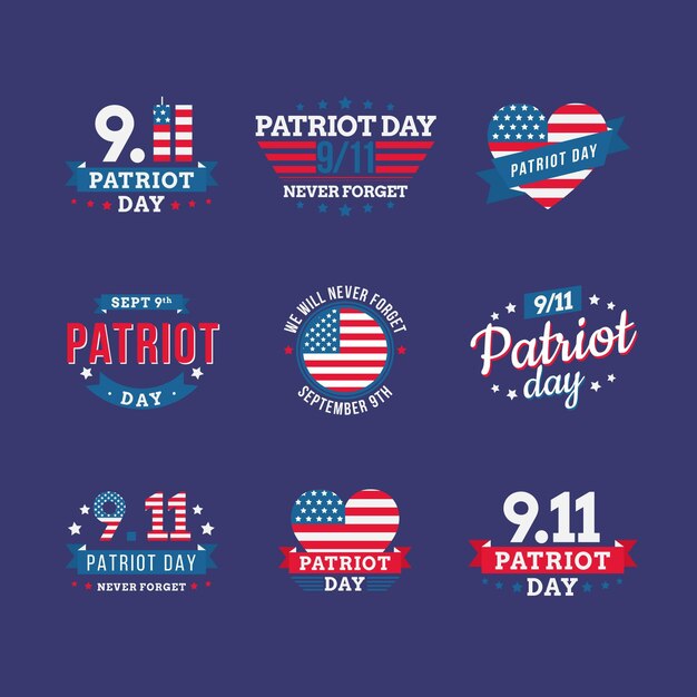 Flat 9.11 Patriot Day Abzeichen Sammlung