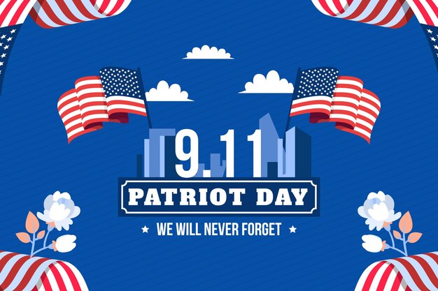 Flat 9 11 Patriot Day Hintergrund