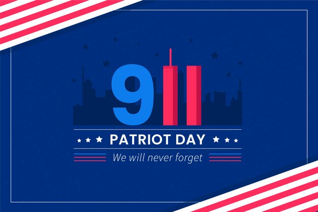 Flat 9.11 Patriot Tag Hintergrund