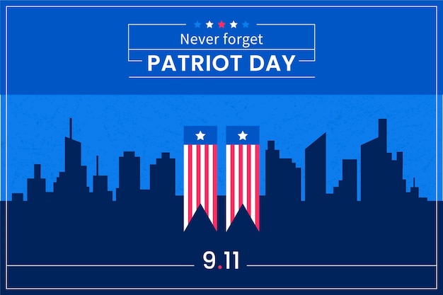 Flat 9.11 Patriot Tag Hintergrund