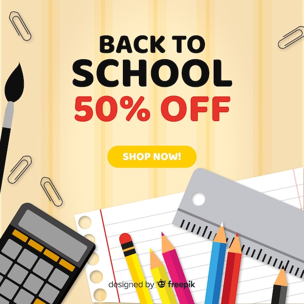 Flat back to school sales