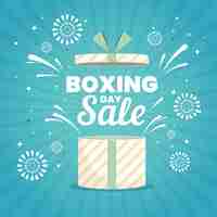 Kostenloser Vektor flat design boxing day sale