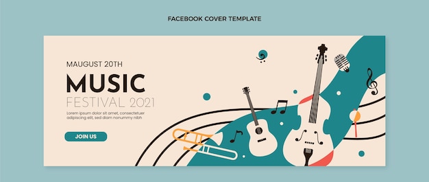 Flat minimal music festival facebook-cover