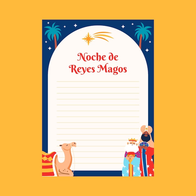 Flat reyes magos briefvorlage