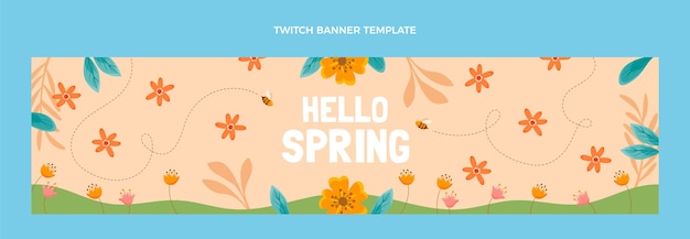 Flat spring twitch banner