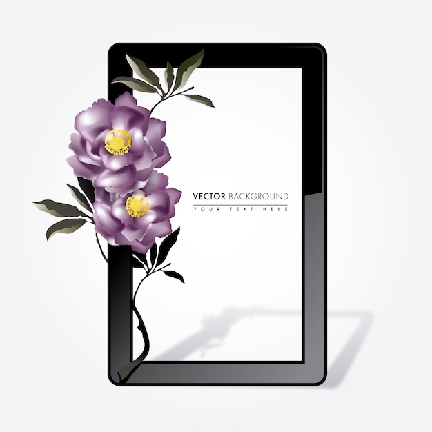 Floral frame hintergrund