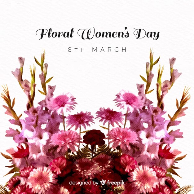Floral Frauentag Hintergrund