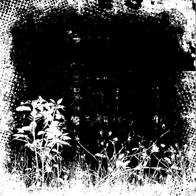 Kostenloser Vektor floral grunge hintergrund