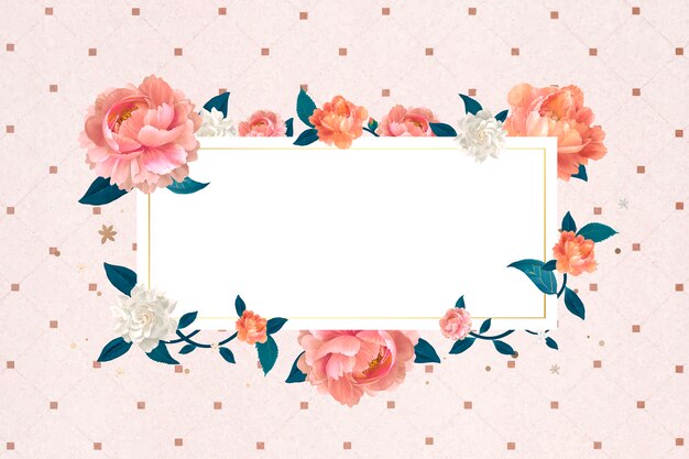 Floral leeren Rahmen