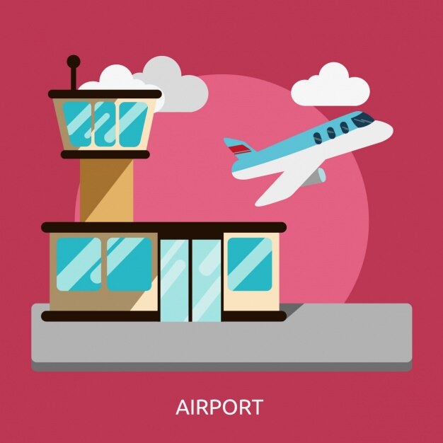 Flughafen Hintergrund-Design