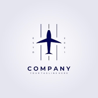 Flugzeug-logo-transport-flug-reise-vektor-illustration-design