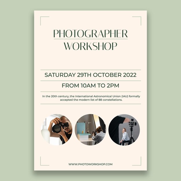 Flyer-Design für Studiofotografen