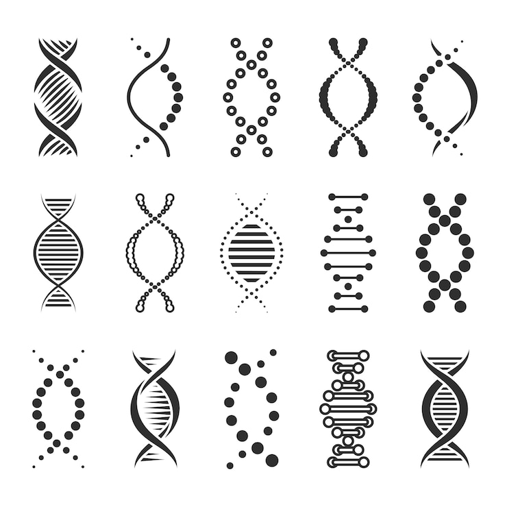 Kostenlose Vektor forschungskonzept des chromosomenlabors