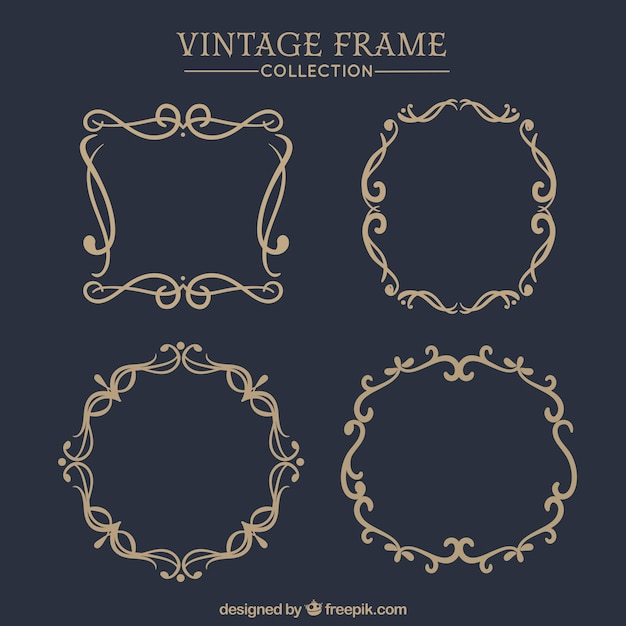 Frames-auflistung im vintage-stil