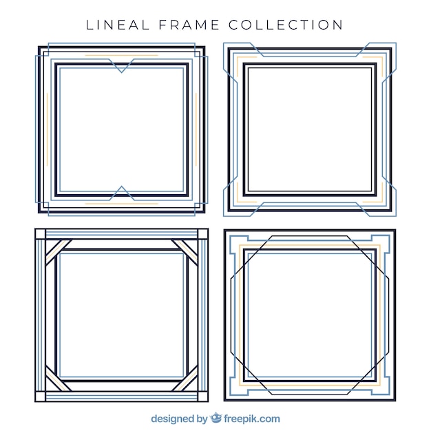 Frames-Sammlung im linearen Stil