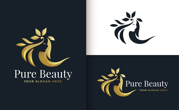 Friseur Und Schonheitssalon Logos Kostenlose Vektor