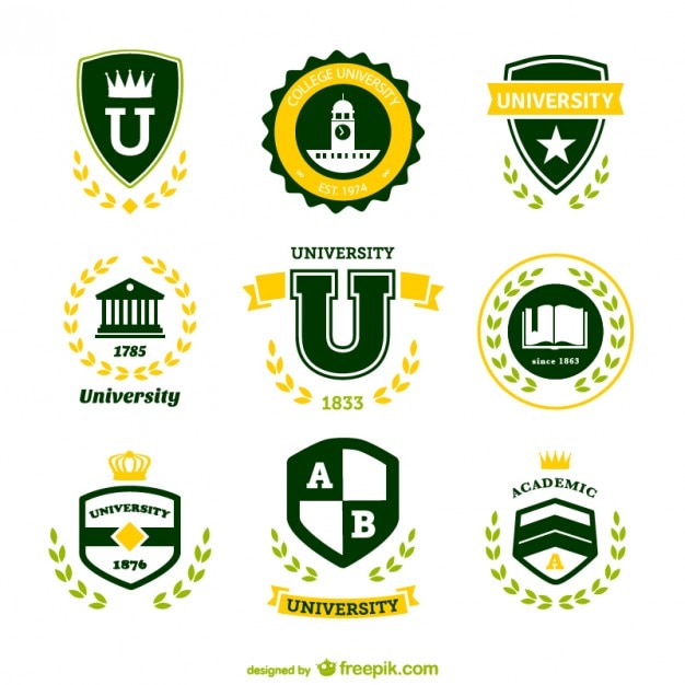 Kostenloser Vektor freie universität vektor-logos