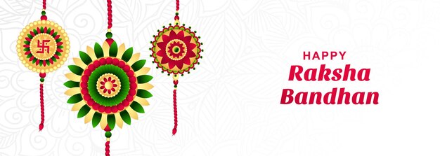 Fröhliches Raksha-Bandhan-Festival-Karten-Banner-Design
